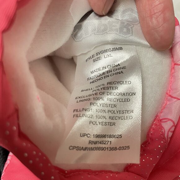 Official Nintendo Princess Peach Girls Ski Snowboard Gloves L/XL Thicken Mitten - Picture 8 of 8